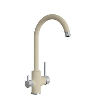 Смеситель для кухни с подключением фильтра Florentina КЛИО 333.13Н.2123.104, бежевый