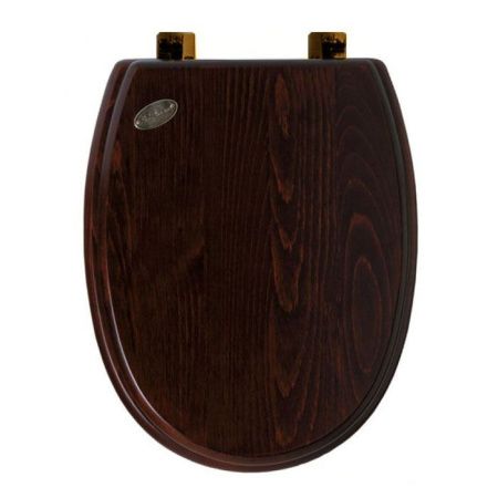 SIMAS Arcade Сиденье для унитаза, цвет орех/бронза