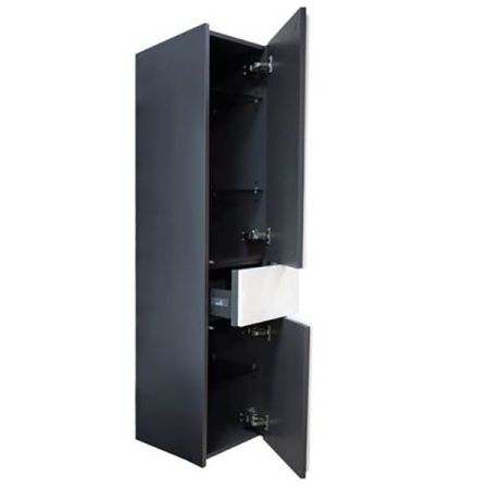 Шкаф пенал Roca Ronda 32 ZRU9302967 R подвесной Белый глянец Антрацит, артикул ZRU9302967