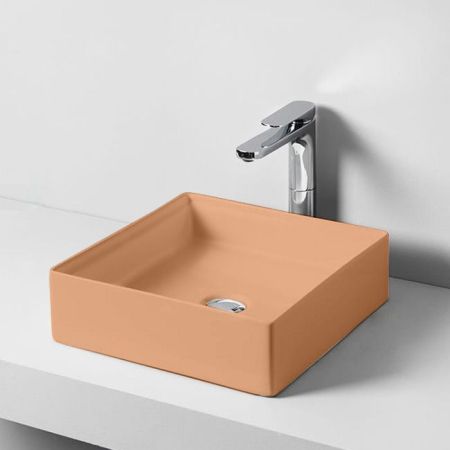 Artceram SCALINO Раковина накладная 38x38 см, цвет: arancio cammeo