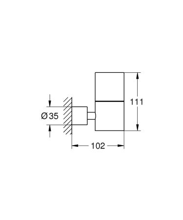 Держатель для стакана GROHE Atrio New, суперсталь (40304DC3), артикул 40304DC3