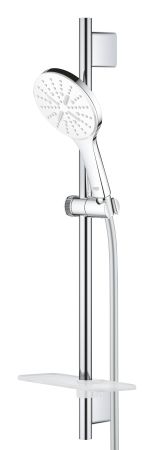 Душевой гарнитур GROHE Rainshower SmartActive 130, 3 вида струй, белая луна (26576LS0)
