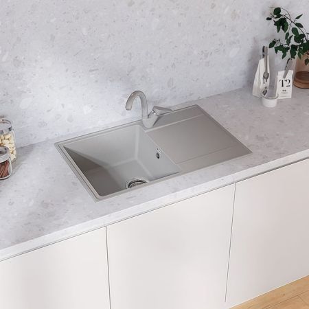 Кухонная мойка Maretti Kitchen KT735-GR, серый, артикул KT735-GR