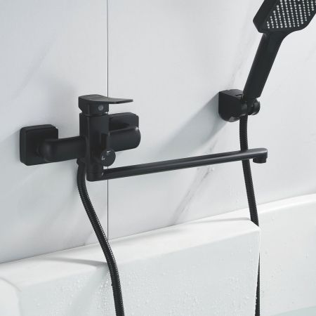 Смеситель для ванны Shevanik S9922H, черный