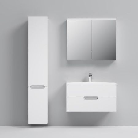 Зеркальный шкаф AM.PM Spirit 80 M70MCX0801WG с подсветкой Белый Зеркальный шкаф AM.PM Spirit 80 M70MCX0801WG с подсветкой Белый