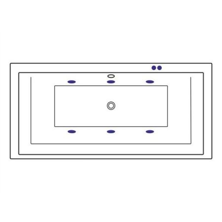 Ванна EXCELLENT Crown Grand 190x90 "SOFT" (хром)