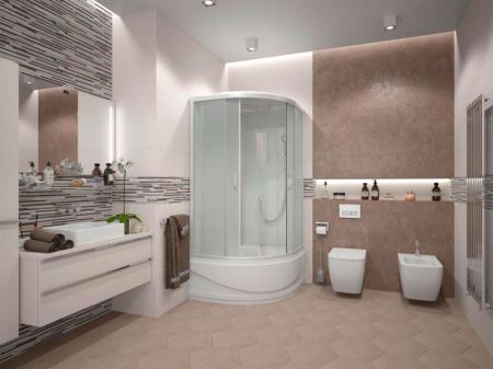 Душевая кабина Erlit Comfort ER3510TP 100x100 задняя стенка Белая стекло матовое, артикул ER3510TP-C3