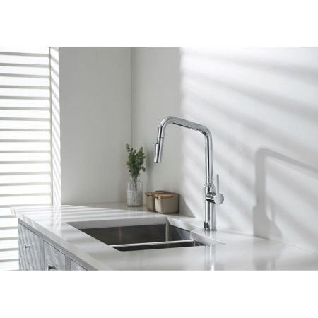 Смеситель для кухни с выдвижной лейкой Timo Saona 2386/02FL хром, артикул 2386/00FL