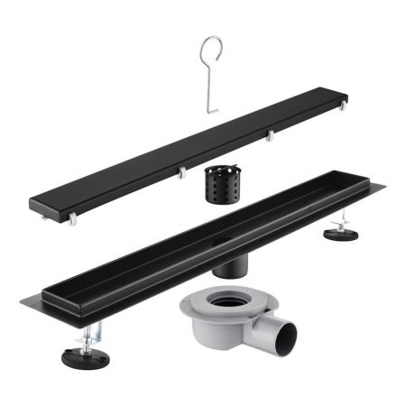 Трап для душа под плитку 60см Savol S-DL01H-60, черный, артикул S-DL01H-60