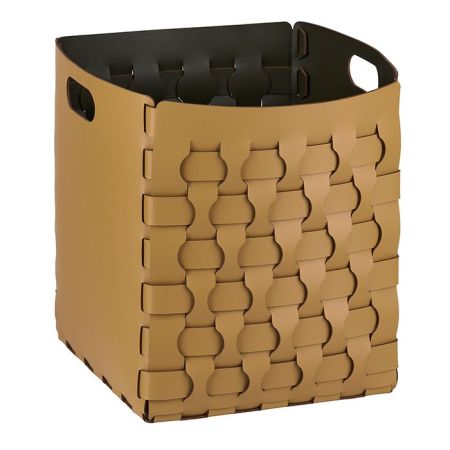 ADJ Корзинка Dubai, 35x35xH40 см., цвет: горчичный/оливковый, артикул 2047.40/55