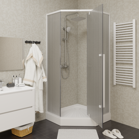 Ограждение C3AWD душевое Cerutti SPA без поддона (90x90x195), артикул C3AWD