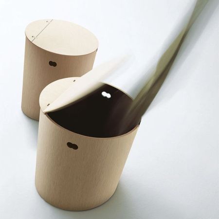 Agape Basket Корзина ø40x48 см, цвет: натуральный дуб, артикул ACOM0510RT