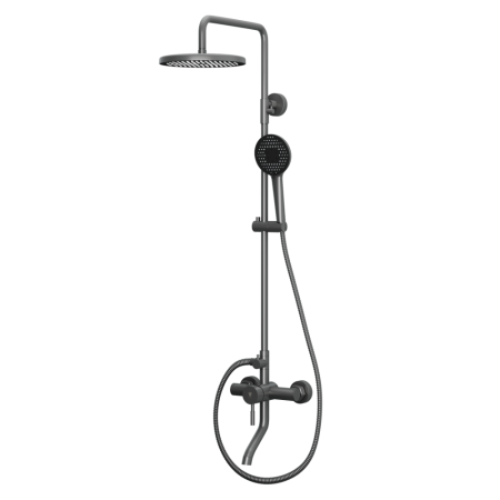 Душевая система с изливом RUSH Melos графит (SUS1101-40Grey), артикул SUS1101-40Grey
