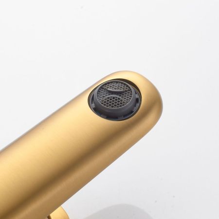 Смеситель для раковины Shevanik S4701G, золотой сатин, артикул S4701G