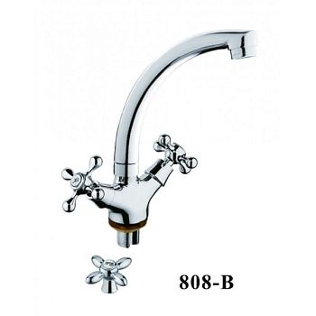 Смеситель для кухни D-Lin D153808-B, хром