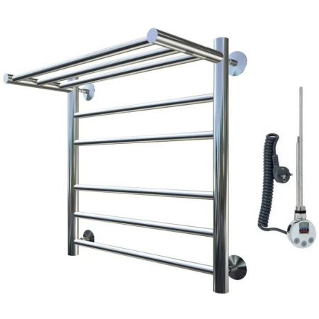 Электрический полотенцесушитель Тругор Аспект 2 элТЭН 60x50 с полкой Хром, артикул Аспект2/элТЭН6050П