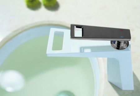 Смеситель для раковины Bronze de Luxe Quadro A919WС Белый Хром, артикул A919WС