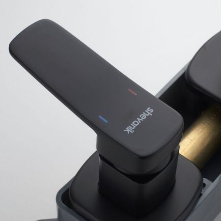 Смеситель для раковины встраиваемый Shevanik S9941H, черный