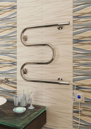 Электрический полотенцесушитель Terminus М-образный 400x500 4620768883903 Хром