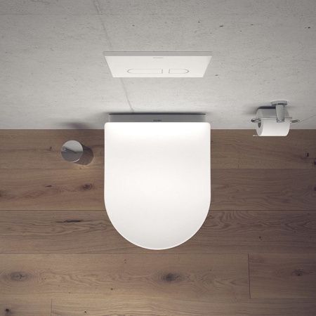 Duravit Soleil by Starck Унитаз подвесной 370х480мм, безободковый, Weiß Hochglanz, HyG, цвет белый