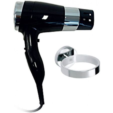 HOTEL Фен черный с держателем