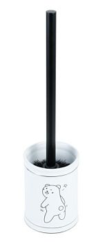 Ершик для унитаза Fixsen Teddy FX-600-5 Белый Черный