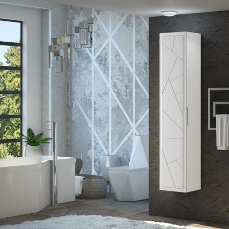 Пенал Луиджи белый матовый Opadiris Белый, артикул 