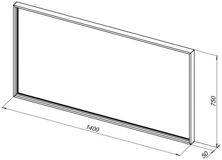 Зеркало De Aqua Алюминиум 140 LED черный