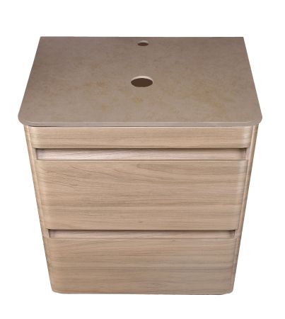 Столешница керамогранит под тумбу "Атлантика 60" MI01, цвет бежевый светлый