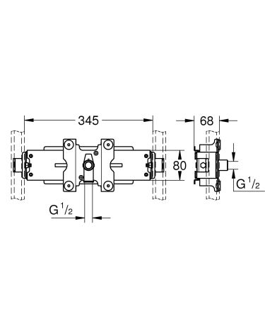 Выход для душа GROHE Rapid Pro (39060000), артикул 39060000