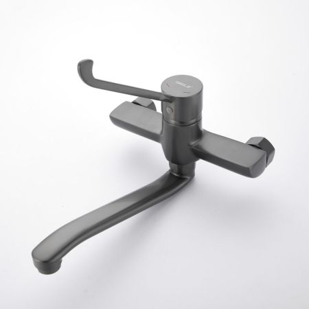 Смеситель для кухни с хирургической ручкой BELZ B79019-3, оружейная сталь