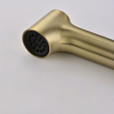 Гигиенический душ со смесителем Rose R235G, золотой сатин
