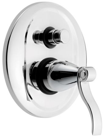 Смеситель Abel внутристенный, с переключателем на 2 выхода, цвет хром, артикул 39019CR