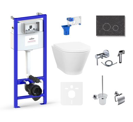 Комплект 10 в 1 Lavinia Boho Elegant Rimless 75110823, премиум с каменной клавишей, артикул 75110823