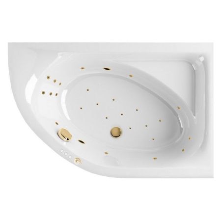 Ванна EXCELLENT Aquarella 150x100 (правая) "ULTRA" (золото), артикул WAEX.ARP15.ULTRA.GL