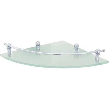 Стеклянная полка Veragio Gialetta VR.GIL-6417.CR угловая Хром