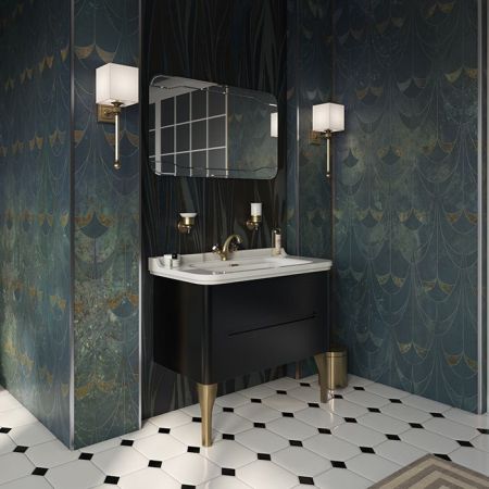 Kerasan Waldorf Раковина керамическая 100х55см, c 1 отверстием под смеситель, белая, цвет заглушки - хром, артикул 4142K1bi/cr*1