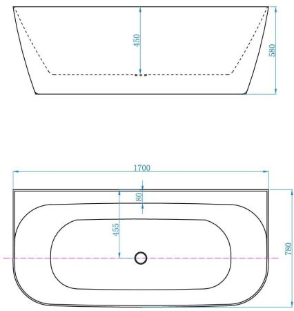 Акриловая ванна Allen Brau Priority 3 170x78 2.31003.20/PWM, артикул 2.31003.20/PWM