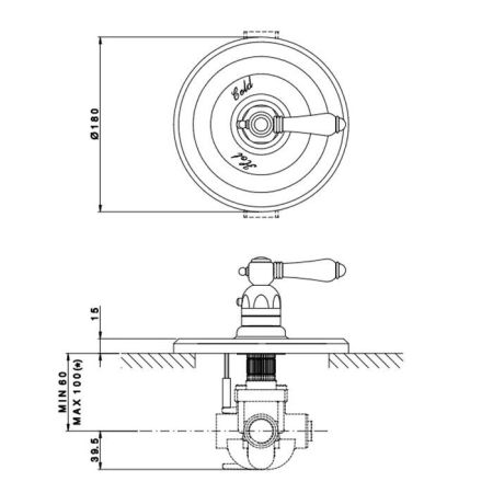 Nicolazzi Внутреняя часть для термостатического смесителя 3/4", без запорного вентиля