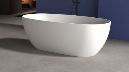 Zenon Como, акриловая ванна овальной формы, 170x80xh58 см, цвет белый матовый, артикул 4000.000.000.000.41046