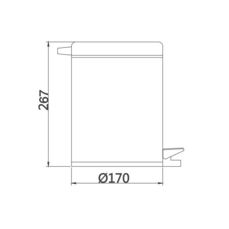 Ведро для мусора D-Lin D201201, 3 литров, артикул D201201