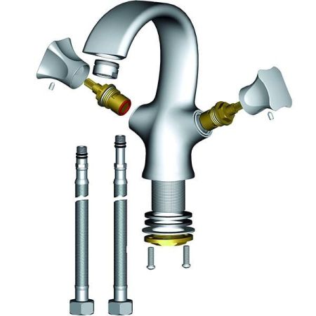 Смеситель для раковины D&K Grimm Hessen DA1382101 Хром, артикул DA1382101