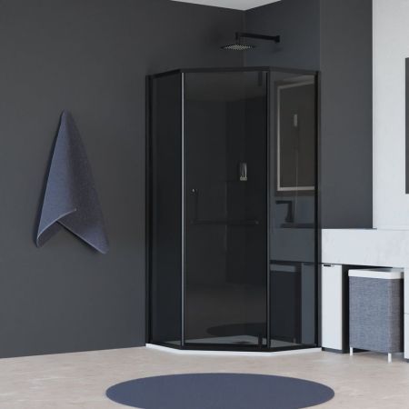 Душевой уголок RGW HO-084B (Тонированное (Серое), 900x900)