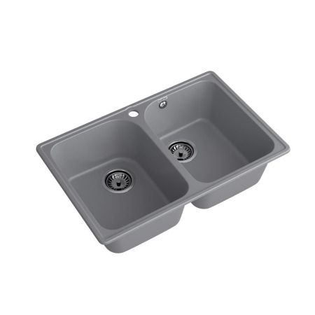 Кухонная мойка GranFest QUARZ 15, темно-серый, артикул 15 темно-серый