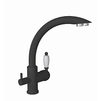 Смеситель для кухни с подключением фильтра Florentina ШАЛЕ 333.25H.2113.302, антрацит