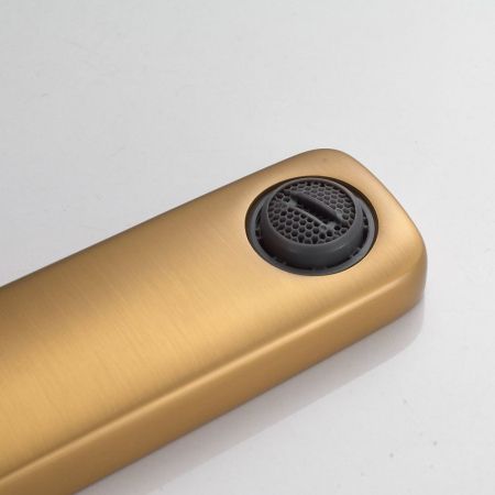 Смеситель на борт ванны Shevanik S9912G, золотой сатин, артикул S9912G