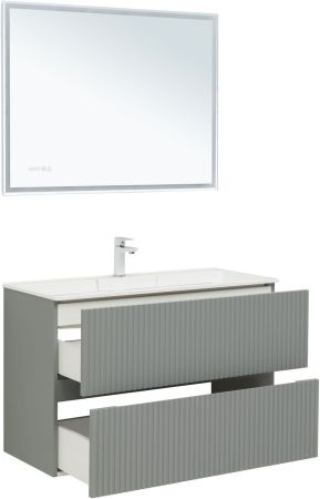 Тумба под раковину Aquanet Джейн 100 мисти грин, артикул 00313320