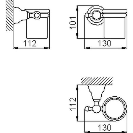 CISAL Arcana Стакан подвесной керамический, цвет белый/хром, артикул AR09050021