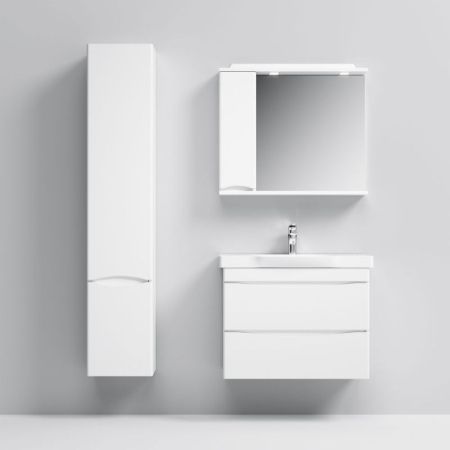 Зеркало со шкафом AM.PM Like 80 L M80MPL0801WG с подсветкой Белый, артикул M80MPL0801WG