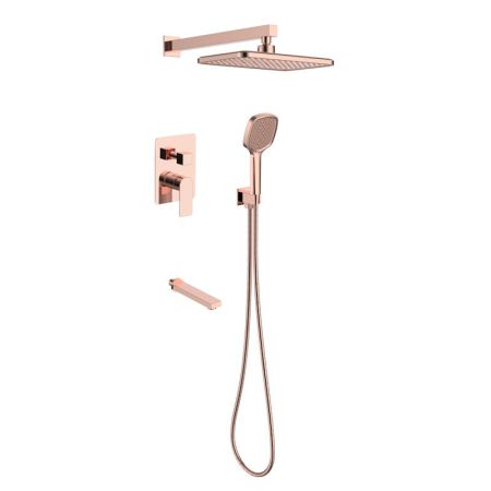 Душевая система встраиваемая 7в1 Voda Neva Rose Gold 7in1NVRG, розовое золото, артикул 7in1NVRG
